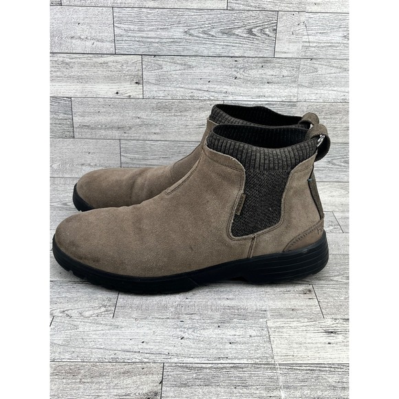 Hey Dude Scott Suede Fossil Men Chelsea Boots Size 10 Slip On Brown 112384962 main image 7